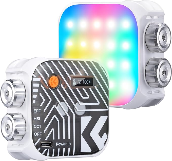 K&F CONCEPT RGB Video Light, 360° Full Color Portable Photography Light by KFCONCEPT