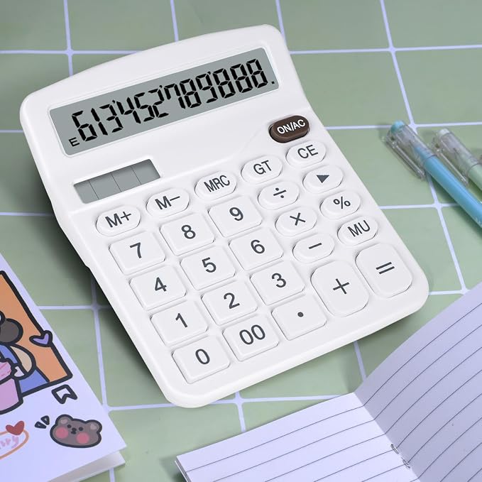 Cute White Desktop Calculator - Image 2