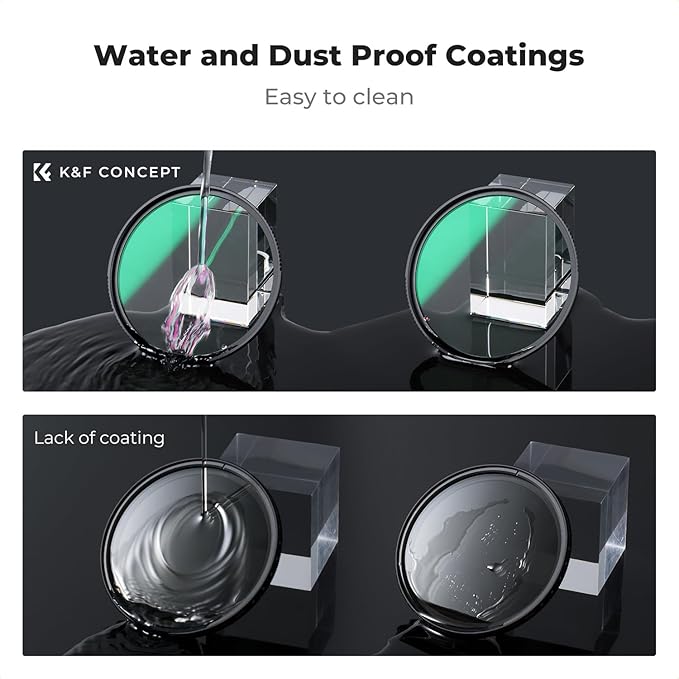K&F CONCEPT 77mm Explosive-Proof MCUV Lens Protection Filter 28 Multi-Layer - Image 6