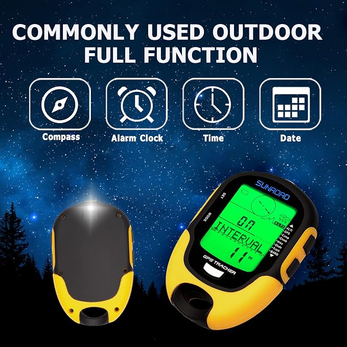 Altimeter GPS Digital Waterproof Outdoor Altitude Pre-Warning Remind Compass - Image 6