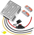 EAGWELL 48V to 12V DC Converter 20A 240W Waterproof Voltage Regulator - Step Down Power Converter for Golf Cart, RV, Truck, Boat - with Fuse Protection (36V/48V Input, 12V Output)