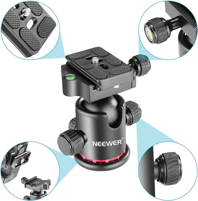 Neewer Professional Metal 360 Degree Rotating Panoramic Ball Head - Image 2
