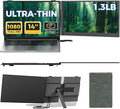 Laptop Screen Extender, Ultra-Thin 0.17" & 1.3lbs Lightweight, Plug & Play Dual by Redalf