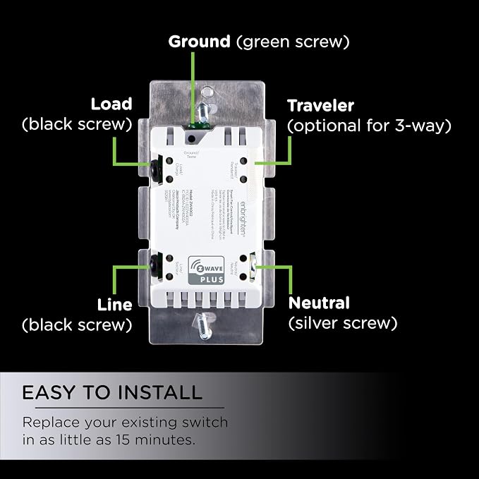 Enbrighten Z-Wave Plus Fan Control, Works - Image 4