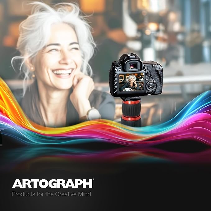 Artograph Height Adjustable Projector Stand, Art Monopod for Digital Projector, Camera, or Lights, Includes Cell Phone Holder for Smartphone