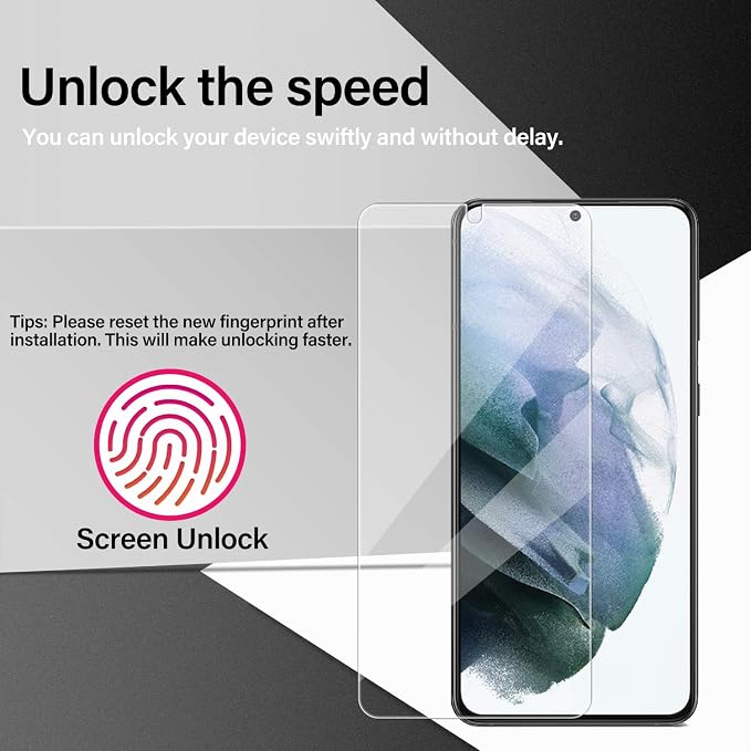 Galaxy S21 Tempered Glass Screen Protector + Camera Lens Protector Clear HD - Image 4