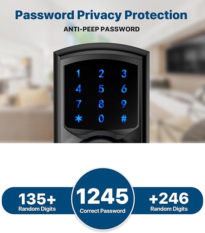 Hidalife Keyless Entry Door Lock, Keypad Door Knob - Image 7