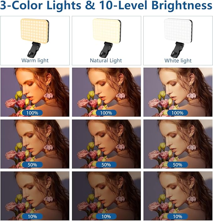 ALTSON 60 LED Portable Selfie Light Video Conference Lighting - Image 3