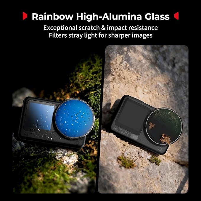 SmallRig Filter Kit for DJI Osmo Action 6, ND16/CPL & 1/4 Black Mist Filter Kit - Image 4