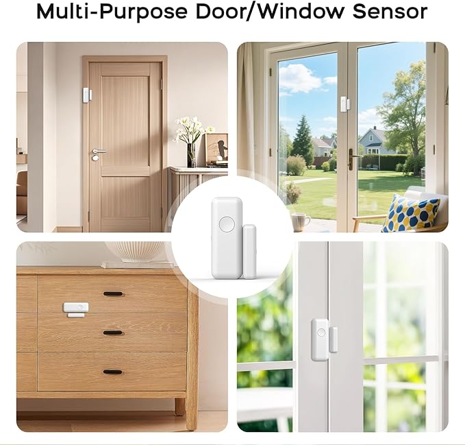 PGST Alarm System for Home Security,2025 Wireless Security Systems for House with Instant App Alerts,13Pcs with Door/Motion Sensors,Remote,Compatible with Alexa for Villa,Apartment,Kids Safety,Office