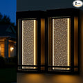 Myhaptim Dusk to Dawn Sensor Porch Lights, Crystal Bubble Exterior Lighting Fixtures, Modern Outdoor Wall Light, Outdoor Lighting Fixture for Porch, 2Pack