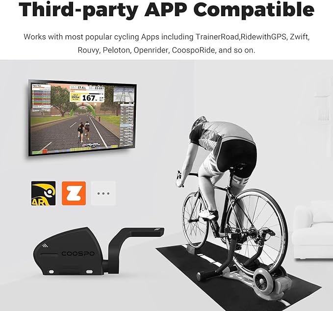 COOSPO Cadence and Speed Sensor, 2 in 1 Bluetooth ANT+ RPM Cycling Cadence - Image 3