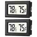 JEDEW 2 Pack Mini Digital Hygrometer Thermometer Gauge, Indoor Outdoor by JEDEW