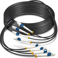 5 Meters 4 Core Industrial TPU LC to LC Outdoor Armored Fiber Optic Cable by YUTIANHOME