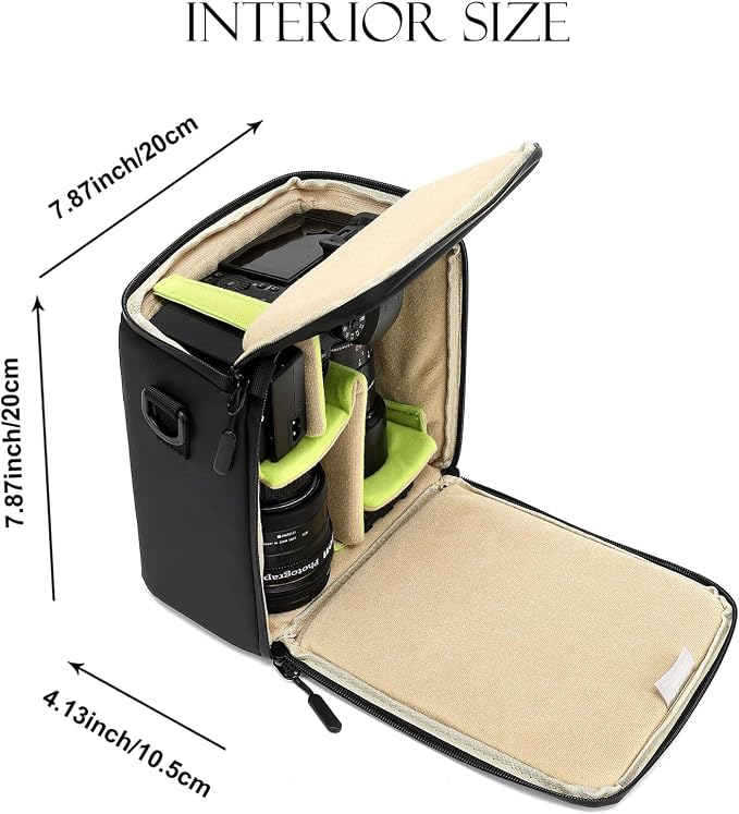 Mini SLR Camera Insert Bag, Shockproof &Pressure-proof Dual Opening Camera Lens - Image 6