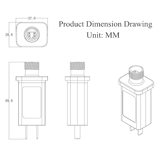 4.5V 1A LED Controller LED Transformer Class 2 Power Supply, IP44 Waterproof Low Voltage Transformer US Plug for Christmas Light, String Light