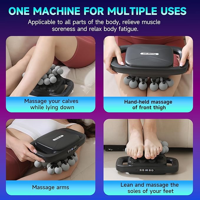 Fakosre Upgraded 20-Head Massage Gun Set, Multi Head Massage Gun with 3 Modes & 30 Levels Intensities, Deep Tissue Massager Muscle Massage Guns for Body Muscle Pain Relief