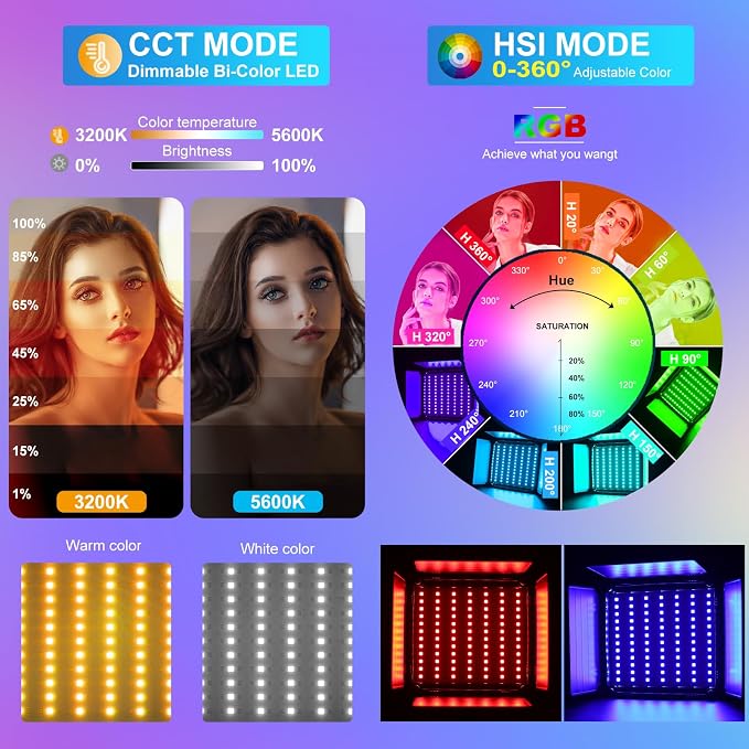 GVM Upgrade 800D RGB Video Light Kits - Image 4