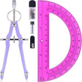 Unjoo Compass and Protractor Set, Professional Drawing Compass Tool, Metal by Unjoo