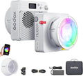 Godox ML100R RGB LED Video Light, 110W 1800K-1000K Full Color RGB LED COB Contiuous Light, 14 FX Effects Photography Light Support APP Control