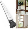 Gadgetzan Window Security Bar,17-33 inch Adjustable Sliding Door Security Bar Lock with Rubber Tips,Sliding Window Lock Bar for/Patio Glass Door/Home Apartment/Anti-Theft/Child Safety(White - 1 Pack)