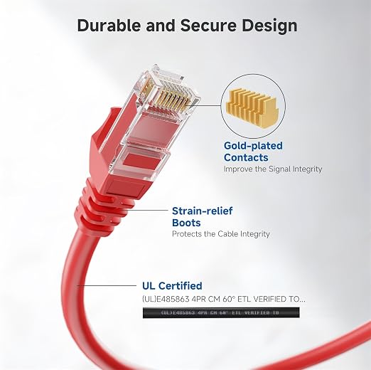 Cable Matters 10Gbps Snagless Cat 6 Ethernet Cable - 25ft - Image 4