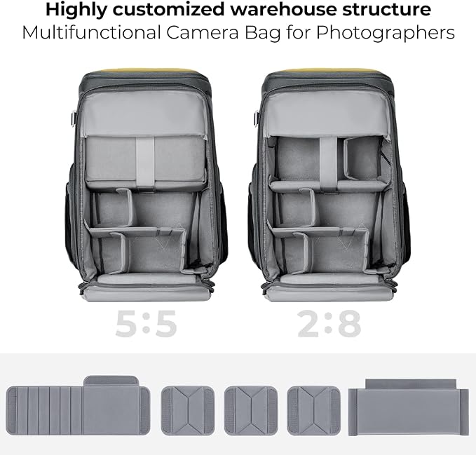 K&F CONCEPT Professional Camera bag Backpack 25L Large Capacity Camera Case - Image 2