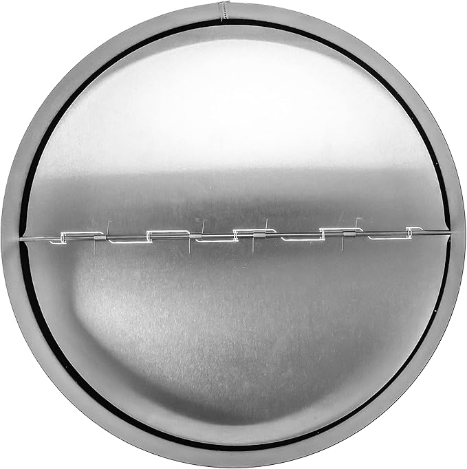 Draft Blocker 10'' Inch - Backdraft Damper - Draft Stopper - Backflow Preventer - Inline Fan Vent Deflector - One-Way Airflow Ducting - Dryer Duct Connector with Backdraught Flap