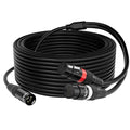 Mygatti XLR Splitter Y-XLR Cable 100 FT, Gold-Plated 3-Pin XLR Male to Dual XLR Female Patch Y Cable, Bi-Directional Balanced Microphone Adapter Cord, Long 1 XLR to 2 XLR Cable, Oxygen-Free Copper