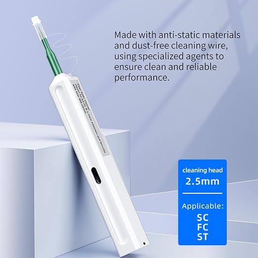 Fiber Cleaner - Fiber Tools for 2.5mm Fiber Optic connectors Cleaning Compatible - Image 4