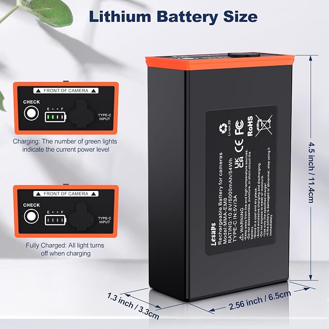 Lesaps 2-Pack 5000mAh Moultrie Power Mag Replacement Battery - Image 6