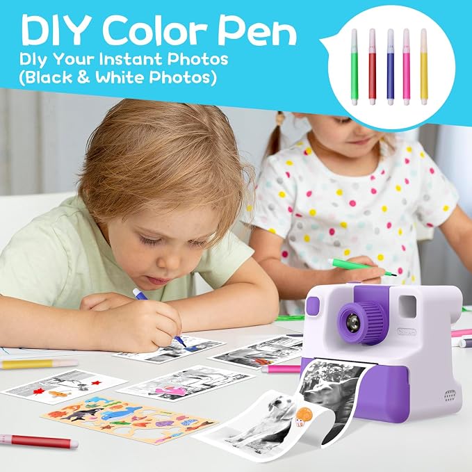 Kids Camera Instant Print, Christmas Birthday Gifts - Image 5