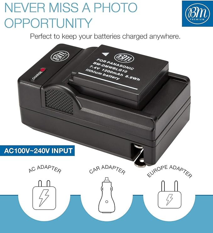 BM 2 DMW-BLG10 Batteries and Charger - Image 3