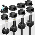Cord Holder - Cable Clips - Cord Organizer for Desk - Cord Holder for Nightstand - for Desk, Nightstand, Phone Charger, Computer, Home, Office, Car（12pcs）