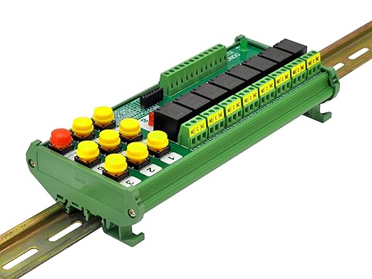 DIN Rail Mounting 8-Channel Multifunctional Bistable Relay Module