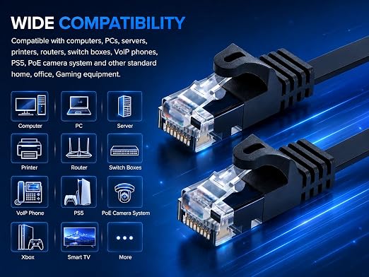 BRENDAZ Cat5e Ethernet Cable, 100ft Network Patch Cable - Image 7