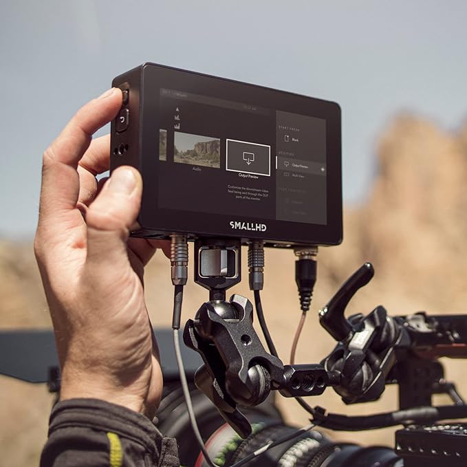 SmallHD Cine 5 Camera Monitor with 5-Inch 1920 x 1080 Touchscreen Display, 3G-SDI/HDMI, Bright 2000nits Daylight Viewable LCD Panel, for Video Production