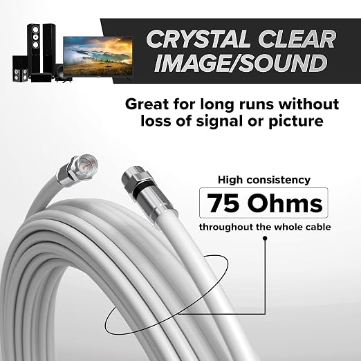 THE CIMPLE CO Solid Copper Coaxial Cable 150 FT - Image 5