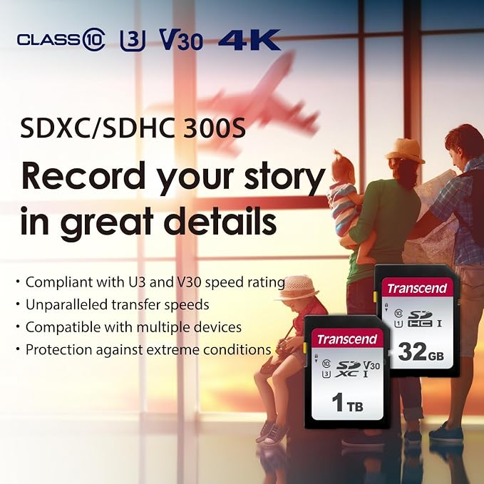 Transcend SDC300S 32GB SDHC SD Card, Compatible - Image 6