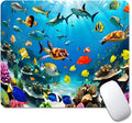 Underwater World of The Ocean Square Mouse pad, Texture, Waterproof, Anti Slip Rubber Base, Computer Mouse pad, Laptop Mouse pad