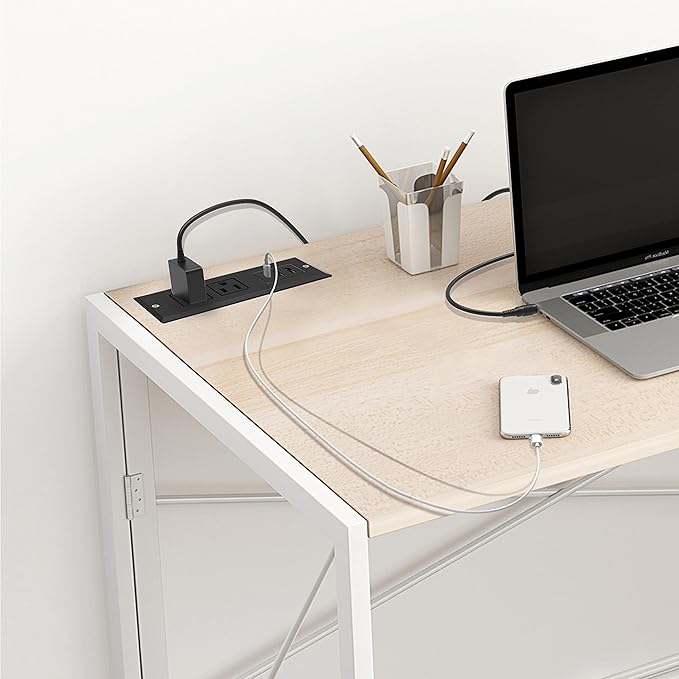 20W Recessed Power Strip USB C Fast Charge Desk Power Outlet Type C Flush Mounted Extension Power Plug for Conference Countertop Desktop Drawer Sofa ETL Listed (Black)