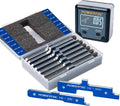 POWERTEC 7pc Set Router Table Setup Bars, 3-Gauges-in-One Aluminum Setup Blocks by POWERTEC