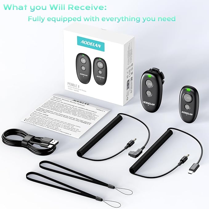 Upgrade for Sony Rechargeable Wireless Camera Remote Control, AODELAN Shutter - Image 9