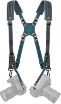 Padwa Lifestyle Dark Green Dual Camera Harness Strap by PadwaLifestyleCameraStrap