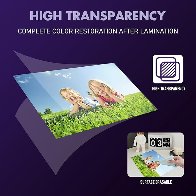 Jiomrzo Laminating Sheets, 100 Pack Laminating Pouches Holds 11 x 17 Inch Sheets, 3 Mil Laminate Sheets 11.5 x 17.5 Inch for Laminator, Clear Thermal Laminating Pouches with Round Corner