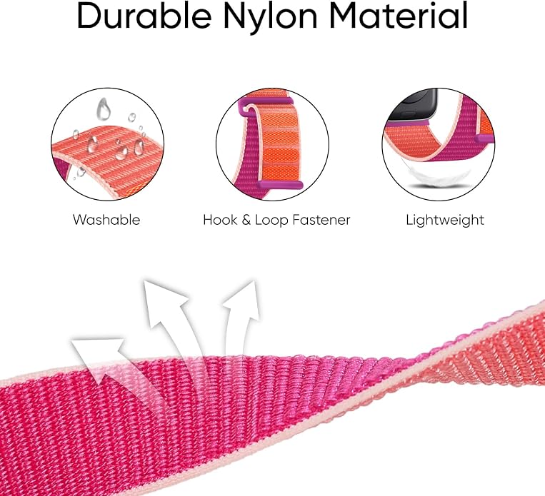 6 Pack Sport Nylon Loop Band Compatible - Image 2