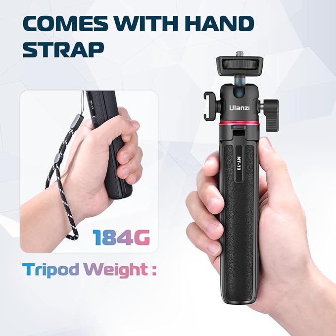 ULANZI MT-73 Extension Pole Tripod, Mini Selfie Stick Tripod Stand Handle Grip - Image 4