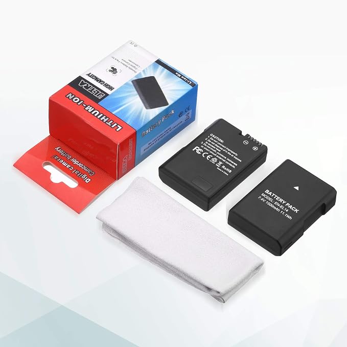 EN-EL14 EN EL14A Battery 2-Pack 1500mAh Li-ion Batteries Compatible - Image 7