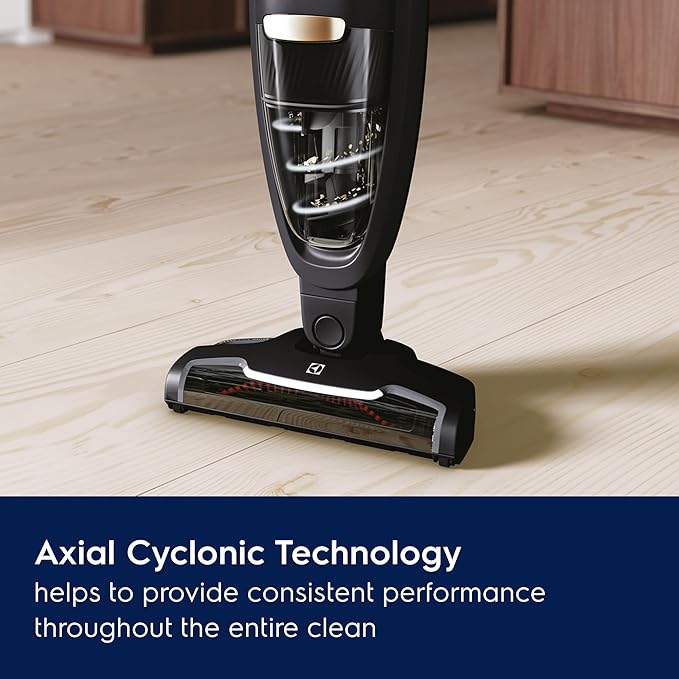 Electrolux WellQ7 Cordless 2-in-1 Vacuum with High Suction Power and 5-Step Filtration System, 50-Minute Run Time, 2 Power Modes, Granite Gray