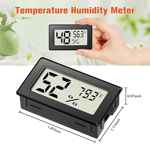 6 Pack Mini Hygrometer Indoor Humidity Meter, Small Digital Thermometer - Image 2